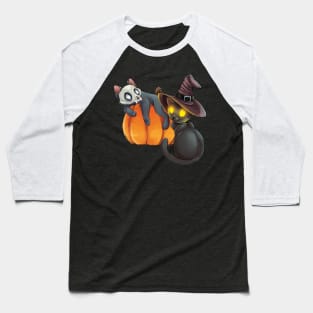 Spooky Kitties Baseball T-Shirt